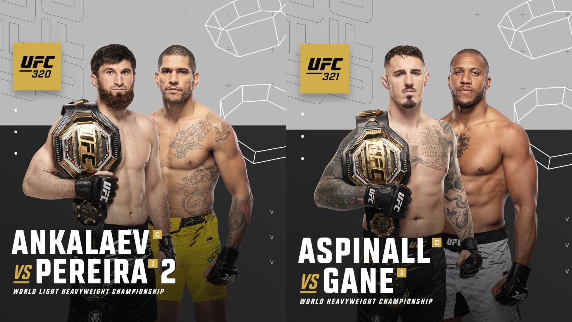 UFC marca revanche de Poatan contra Ankalaev e anuncia disputa